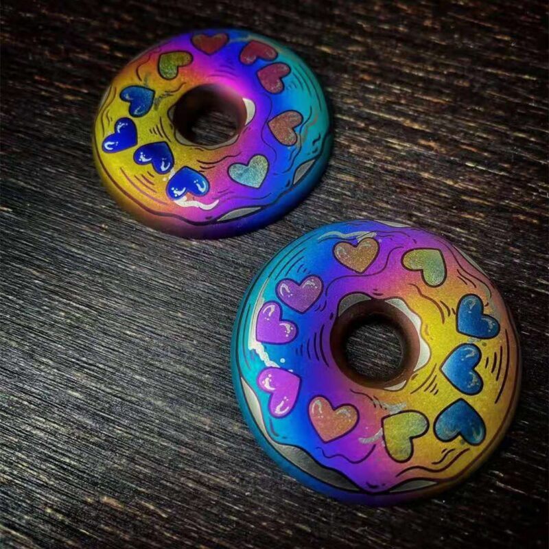 Haptic Coin Donuts Titanium Alloy@2 Donuts Titanium Alloy@3