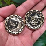 Super Mario Haptic Coin, engraved with Mario theme