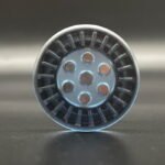 Transparent Magnetic Haptic Coin Fidget Toy blue color
