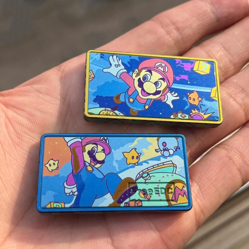 Mario Fidget Slider Toy Titanium