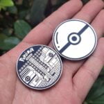 Pokemon fidget Haptic Coin Titanium alloy